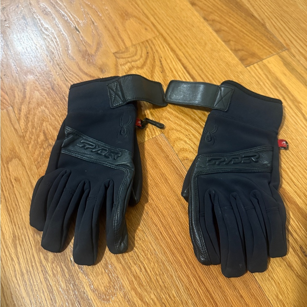 Spyder Black Insulated Gloves